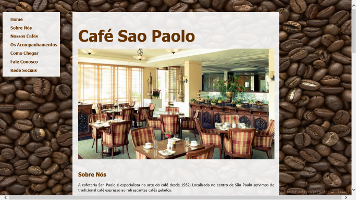 Site do Cafe São Paolo